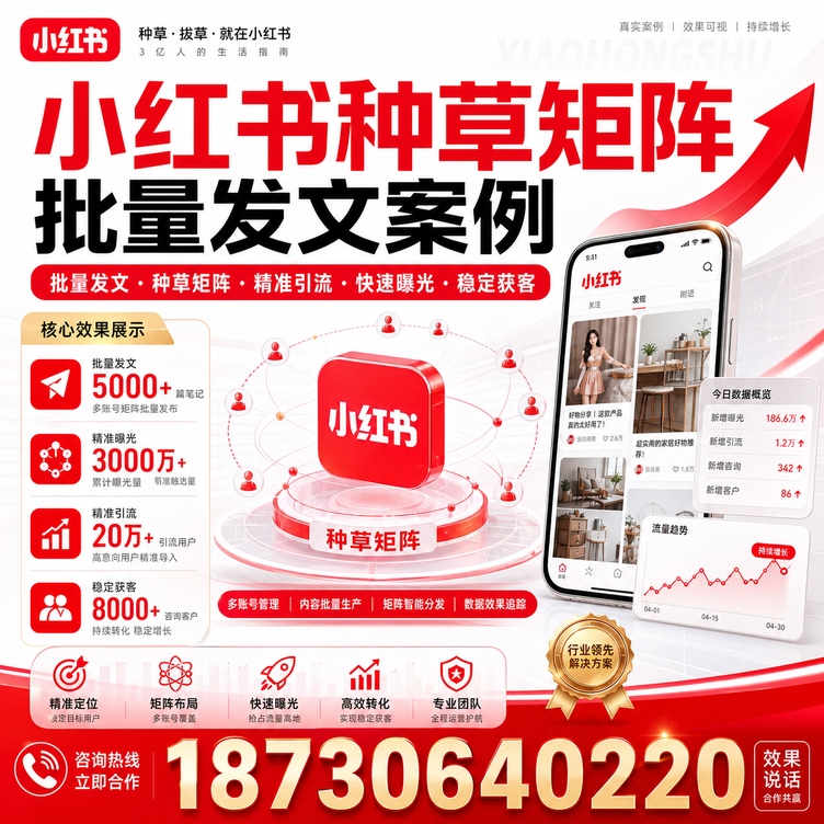 开封小红书种草矩阵批量发文案例
